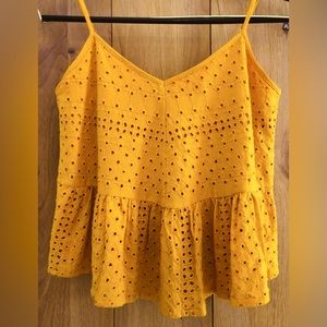 Anthropologie Eyelet Top Size Small